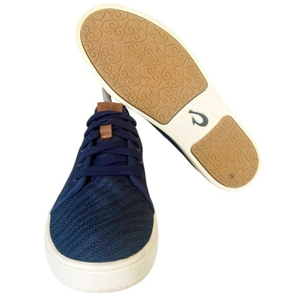 OluKai Pehuea Li Navy Mesh Slip On Sneakers Shoes Women US W9 EUR 39 - Picture 5 of 7